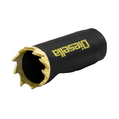 Hulsav Ø16 mm HSS Bi-Metal M42 med 8% cobolt (SORT med guldfarvede tænder)